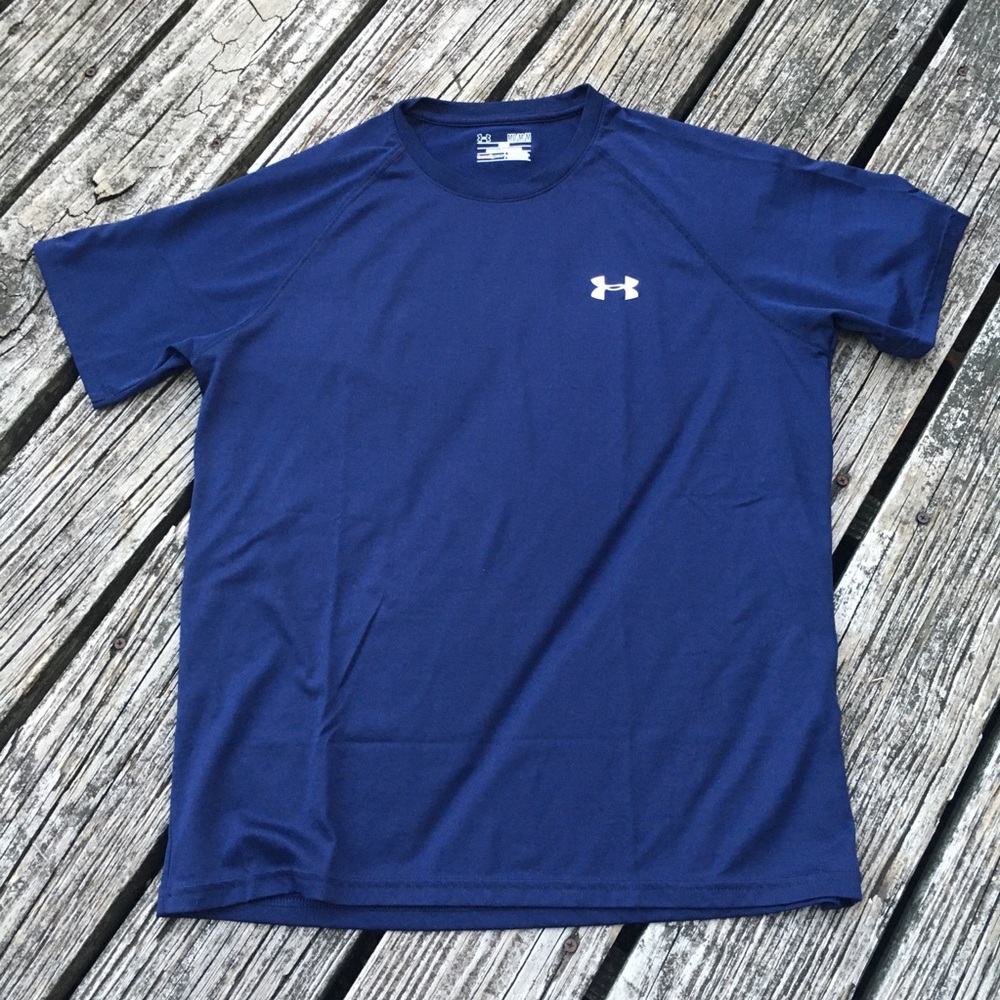 Blue UA Loose Fit Heat Gear T-Shirt